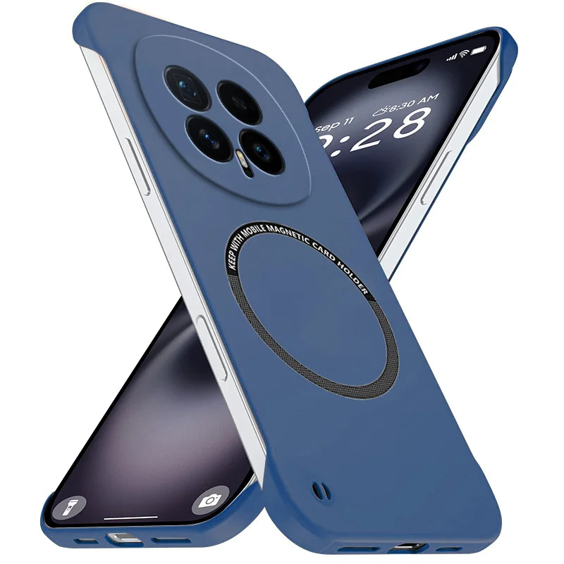 Matte Hard Pc Back Case - 새로운 초박형 자석 프레임리스 폰 케이스